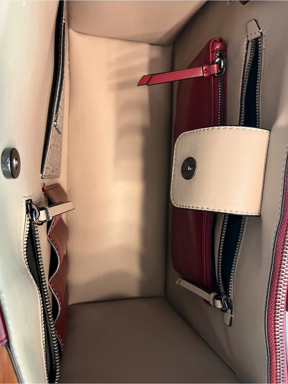 Calvin Klein red shoulder bag